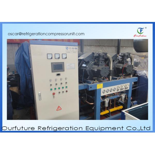 50hz R22 Screw Type Refrigeration Compressor Unit Energy Saving