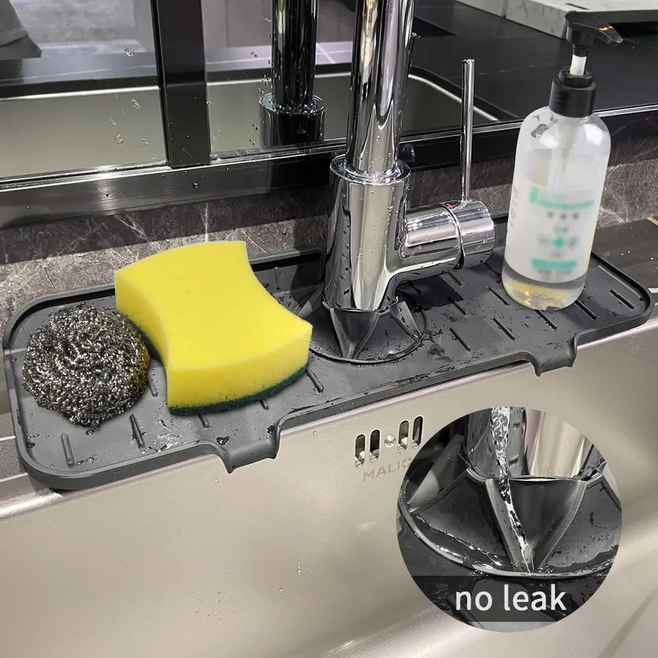 FDA Reusable Silicone Kitchen Product Sink Water Splash Guard