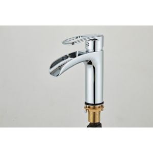 Under Counter Waterfall ODM Silver Electroplated SUS Faucet