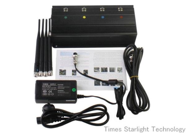 Quality Desktop Smart Cell Phone Signal Jammer , Cellular Phone GPS WiFi Jammer for sale