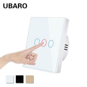 Home Single Fire Wire Touch Screen Light Switch Embedded 3 Gang Smart Light Switch