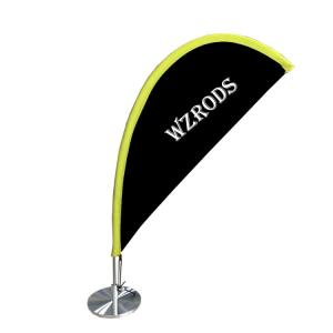 China Flying Teardrop Shape Table Top Flags Different Colors For Formal Occasions wholesale