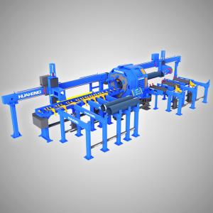 Integrated Cutting And Beveling Machine Pipe Preparation Line