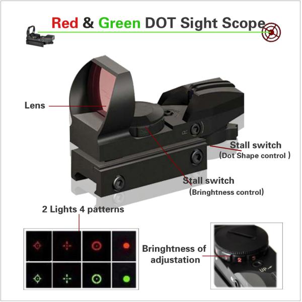 Quality red dot sight, red and green dot sight, scope,Rifle Scope, Scope Mounts & Accessories, Red Dot & Laser Scope, Tactical P for sale