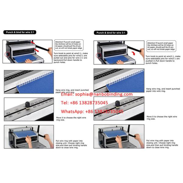 Wire 3/1 Wire 2/1 Multifunctional Desktop Binding Machine