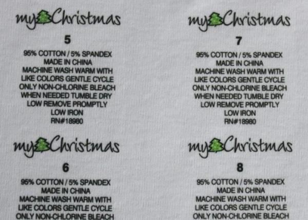 Quality Nontoxic Printable  Heat Transfer Garment Labels Washable Oem Designs for sale