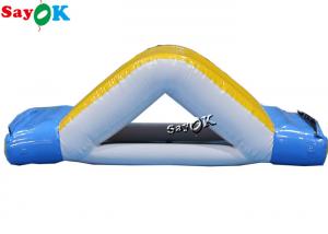 China Inflatable Water Wheel 3x2x1mH Inflatable Water Toys Amusement Park Double Blow Up Pool Slide wholesale