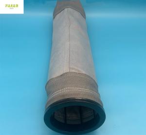 China Bulked Yarn Fiberglass PTFE Membrane Filter Bag High Temperature Alkali Free wholesale