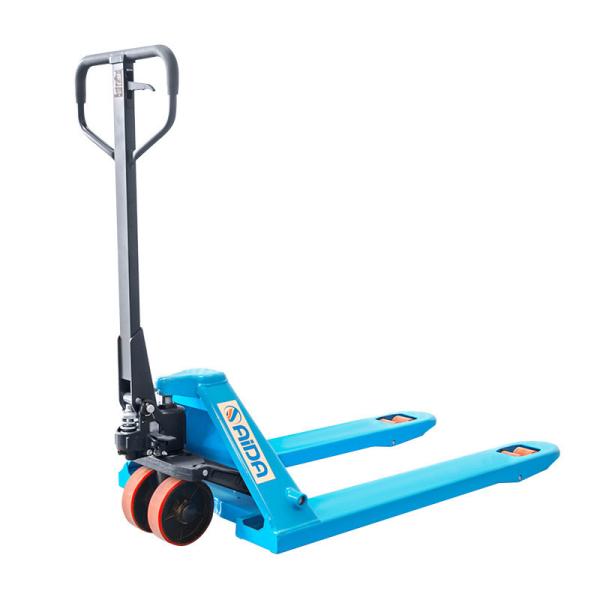 Quality Jet Manual Hand Pallet Truck 3000kg 685mm Fork Width With Nylon Wheels 3 ton pallet jack for sale