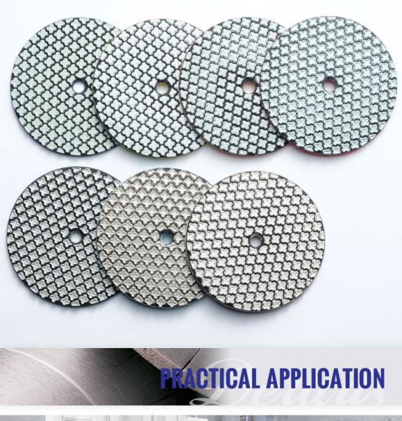 Customized 3"/4"/5"/6" Dry Flexible Diamond Sanding Disc for Stone Polishing Machine