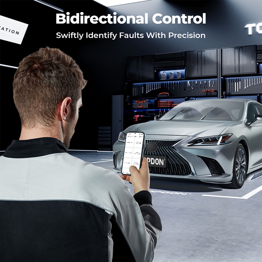 TOPDON TopScan PRO Diagnostic Tool 13 Reset Functions I/M Readiness, Injector Coding