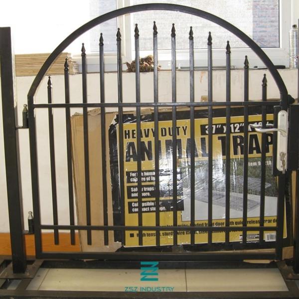 Quality Wrought Iron Garden Fence Panels , Galvanizing Wrought Iron Fence Gate for sale