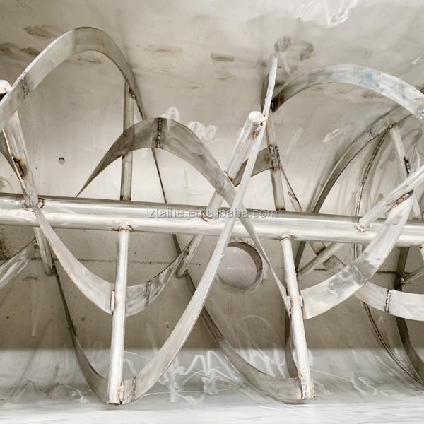 1600 KG Manure Fertilizer Mixing Machine Horizontal Ribbon Blender Powder Mixer with Customer Required Voltage