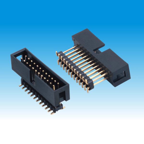 Durable 2.54mm Box Header Connector , SMT Pin Header Height 8.8 Long Lifespan