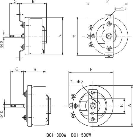 BC1 Disc Adjustment Variable Resistor with High Temperature Enamel Coatings