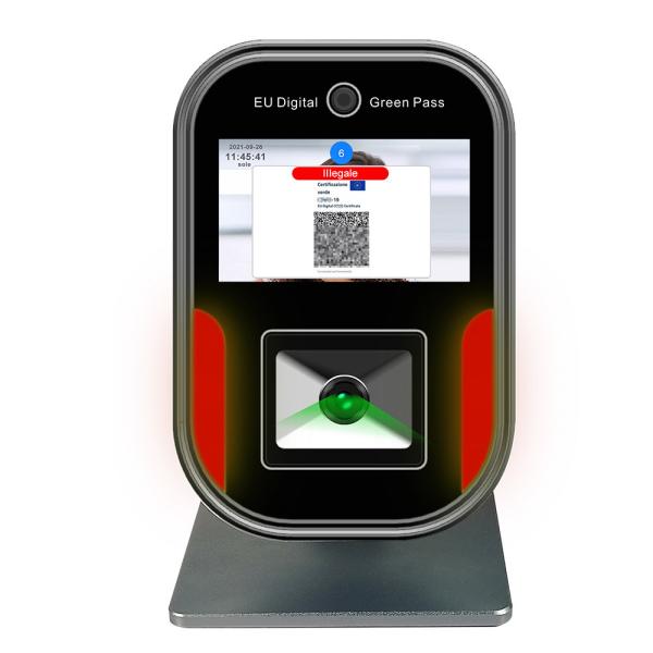 Quality 5 inch display health management HongKong QR Code scanner Hongkong green pass reader for sale