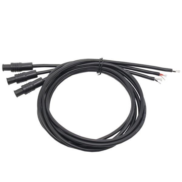 Quality 3 Cores Sheathed 24V Power Replace Wire Harness Assembly For Tea Cutting Machine for sale