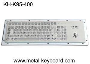 FCC 95 Keys Panel Mount Industrial Keyboard With Trackball Standard PC Layout