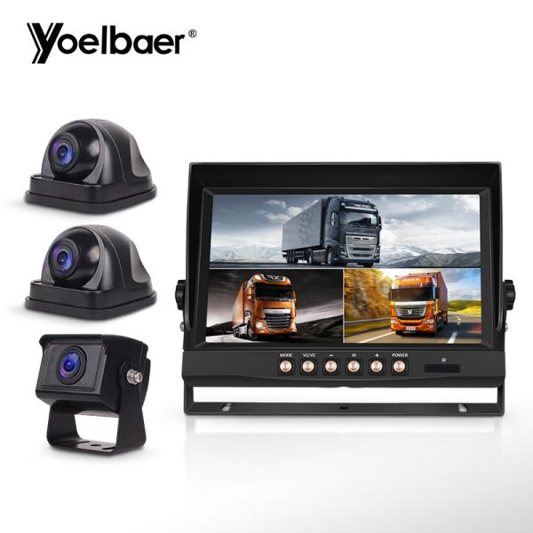 Quality school bus truck 24V car camera security system with monitor car rear view backup reverse camera system for sale