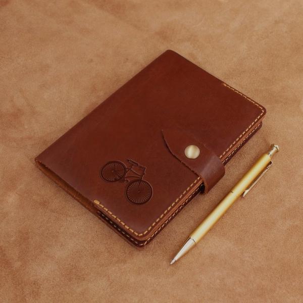 Quality Lined Travel Journal Notebook / Personalised Leather Diary With Buckles for sale
