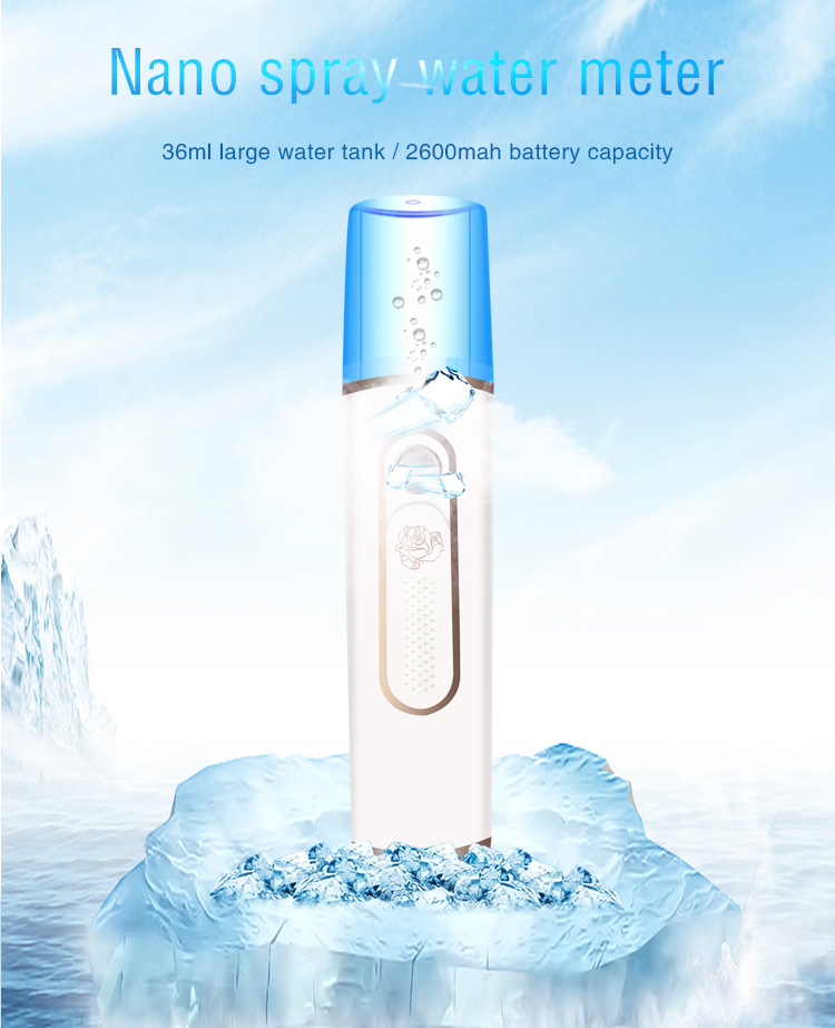 Fast Charge Handy Nano Mist Facial Spray 1A 2600 MAh Battery Capacity