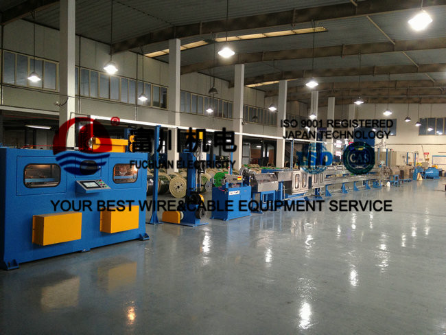 Automobile Wire / Plastic Insulating Wire Extrusion Machine With Screw Dia 60mm