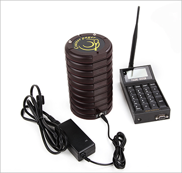Wireless 433.92 Free queue guest pager system for restaurant managing waiting customer
