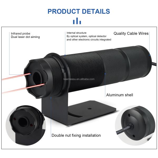 Aluminium Alloy Shell Non Contact Infrared Temperature Sensor 4-20mA