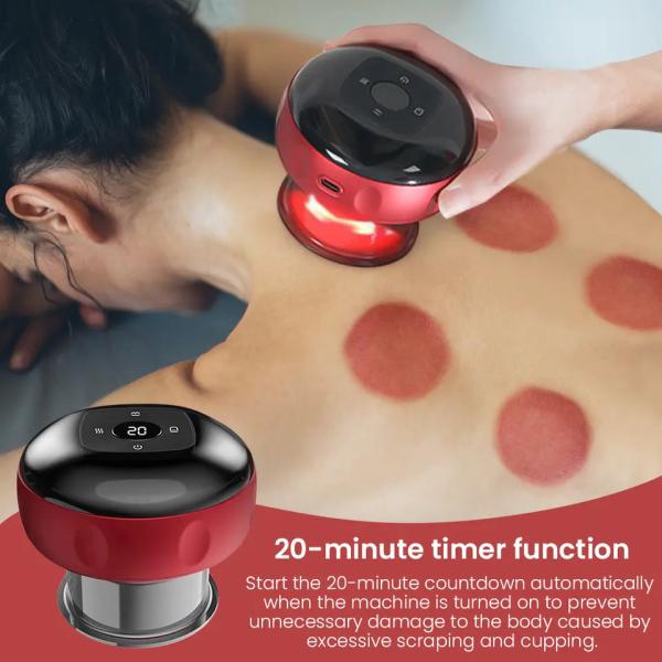 Electric Cupping Massager Rechargeable Guasha Scraping Therapy Machine