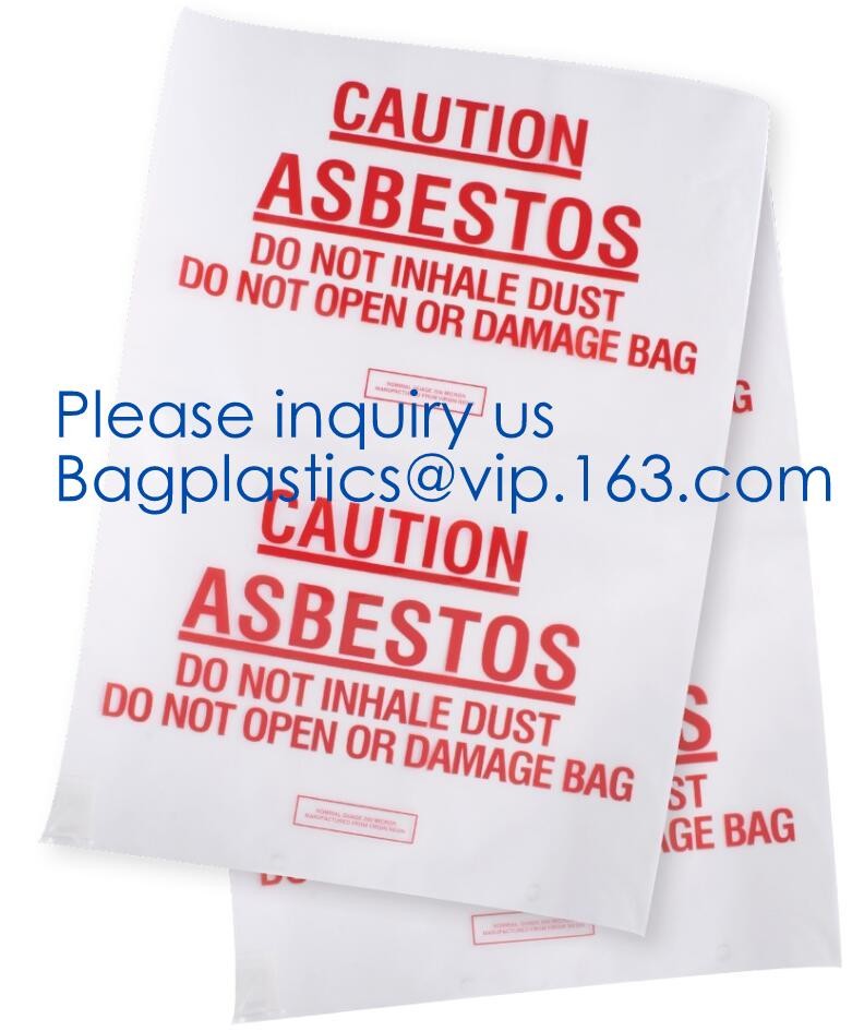 Heavy Duty Construction Plastic Asbestos Bag Waste Bag,Heavy Duty Disposal Polythene bags For Asbestos Removal BAGEASE