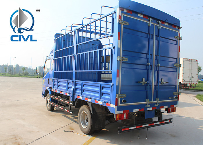 Box Type Unloading Light Duty Truck 8 Ton With EURO II Emission Standard