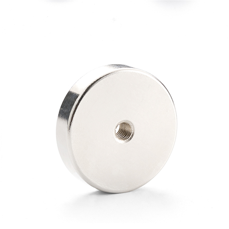 Strong Neodymium Permanent Pot Magnet with Internal Thread ISO9001 2008 Certified