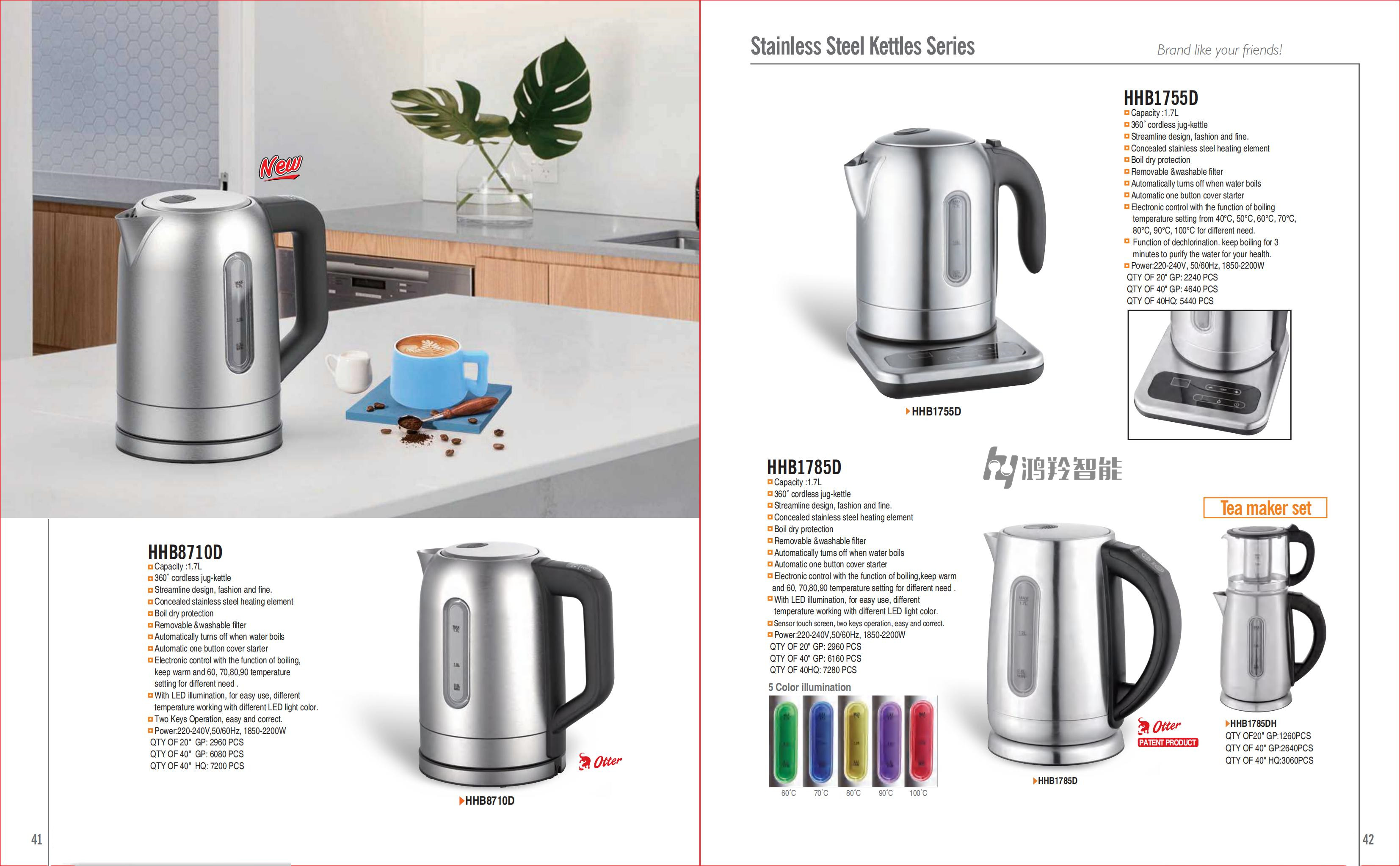 Electric Kettle with Automatic Shut-Off and Boil-Dry Protection