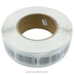 8.2MHz EAS RF Soft Security Tags Round Diameter 40mm With Bar Code