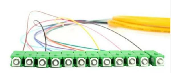 Quality 12 Cord Fibers Optical Fiber Pigtail Multimode Single Mode Sc APC Upc Bunch Pigtail for sale