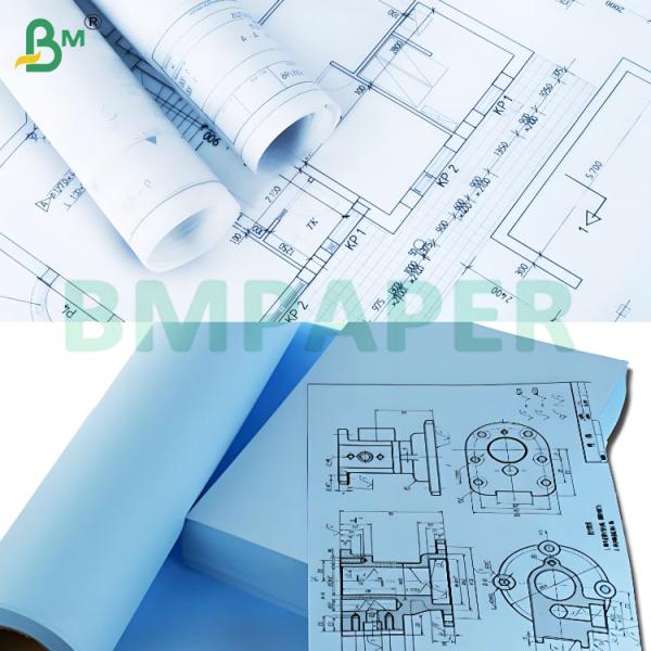 80gsm Smooth Surface Blueprint Plotter Paper for Accurate Drawings 80gsm Smooth Surface Blueprint Plotter Paper for Accurate Drawings