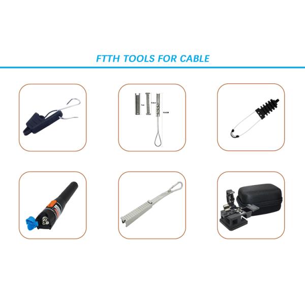 12pcs FTTH Fiber Optic Tools Kit Stainless Steel Material Multifunctional