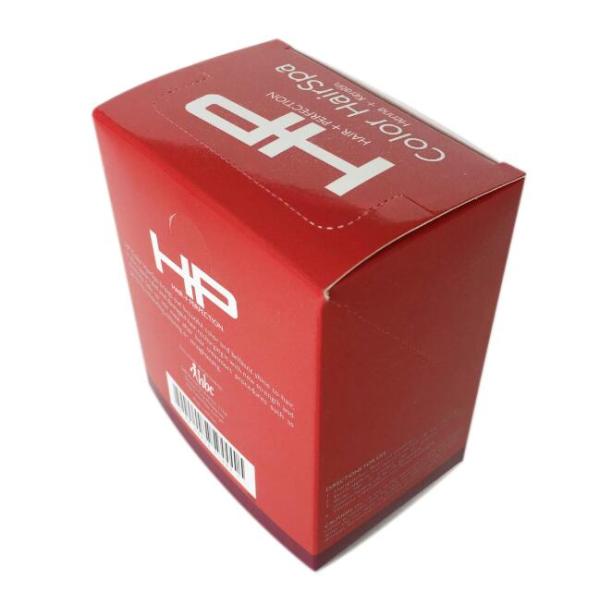 Custom Perforated Printed Cosmetic Boxes Hair Spa Paper Packing Box Glossy Lamination