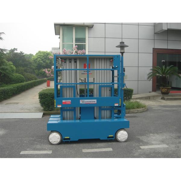 Self Propelled Truck Mounted Aerial Lift Dual Mast For Office Buildings