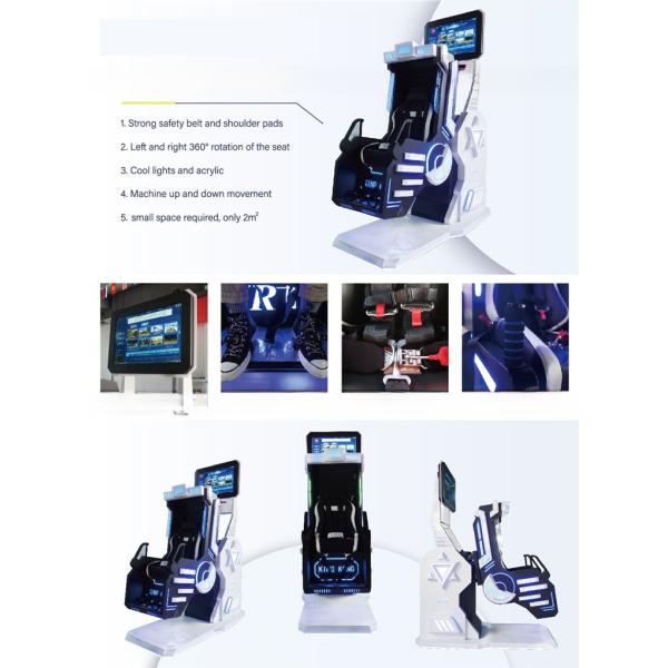 Crazy Arcade Virtual Reality 360 VR Roller Coaster Machine 9d Customizable