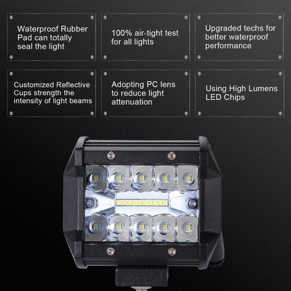Aluminum Alloy LED Driving Lights 10-30V LED Light Bar For Vehicle