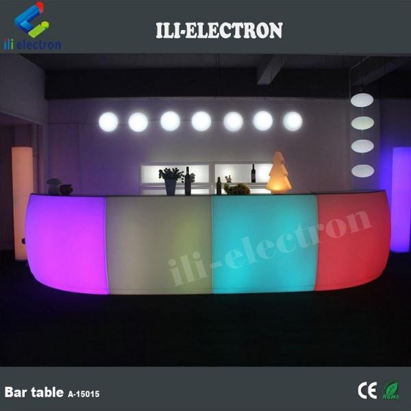 waterproof led mobile bar counter with light