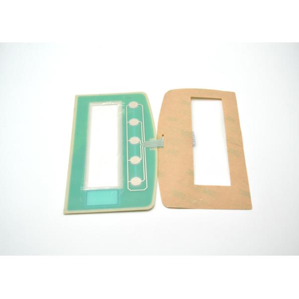 Embossed 5 Buttons Tactile Membrane Switch Anti - Scratch Non Metal Dome Type