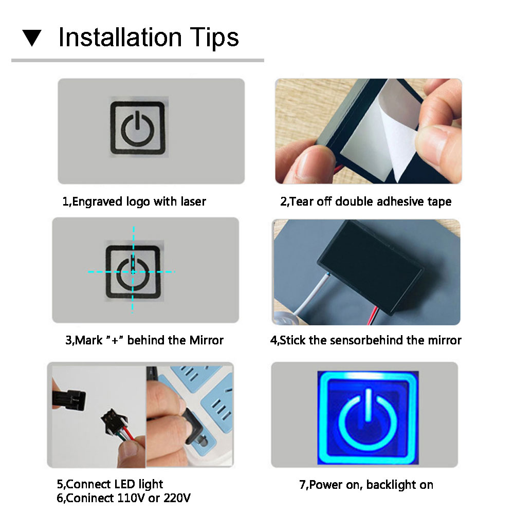 Customizable 12V/24V 5A 60W/120W Rader PIR Motion Sensor Light Switch LED Light Source 1NO/1NC Switch Combination Bathroom