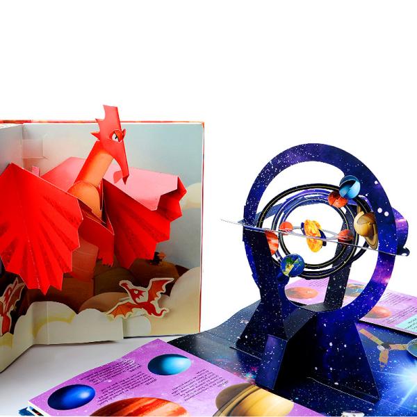 Quality Custom Hardcover Cartoon Pop Up 3D Children Book Printing Service for sale