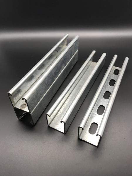Quality Construction Slotted Solid 3m 6m Custom Unistrut Channel Rail for sale