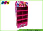 Supermarket POP Toy Display Stand 4 Shelf Floor Paper Cardboard Display Rack For