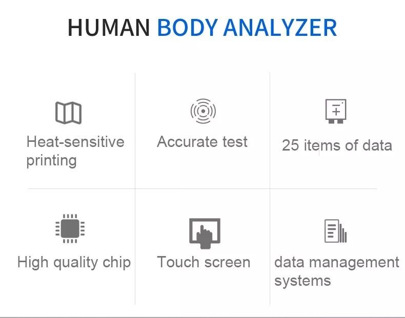 MFBIA Body Composition Analyzer Machine 50KHZ Digital Height Weight Scale
