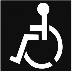 China Wheelchair Symbol Pavement Marking Stencils Public Place Reusable Paint Spurt Stencil wholesale