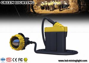 China 25000lux Super Brightness Rechargeable Head Torch , Color Customized Longwire Mining Lamp wholesale